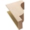 Ekena Millwork 11"W x 22"D x 33"H Classic Newport Rough Cedar Woodgrain TimberThane Corbel, Primed Tan CORUR11X22X33NEWRCPR - alternate 4